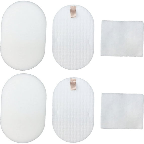 Qualtex Masterpart Pre & Post Motor Filter Sets for Shark AH400 AH401 AH542 AH452W AH454Q Vacuum Cleaners - 2 Pack