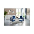 thumbnail image 4 of Meridian Furniture Opal Contemporary Glass Dining Table in Chrome, 4 of 5