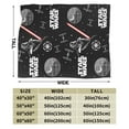thumbnail image 4 of Ultra-Soft Micro Fleece Warm Darth Vader Blanket Throw Fluffy Fleece Blanket Decorative Quilt Four Seasons Lightweight For Couch Sofa Travel Camping Office 80"X60", 4 of 7