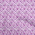 thumbnail image 1 of oneOone Cotton Cambric Purple Fabric Leaves Quilting Supplies Print Sewing Fabric By The Yard 42 Inch Wide, 1 of 4