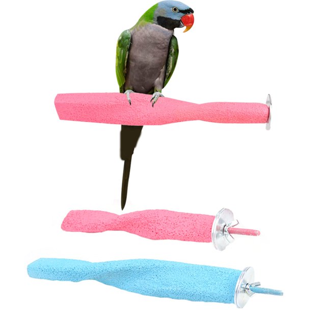Bird Cage Perch Resin Metal Parrot Stand Perch Bird Grinding Branch for Conure