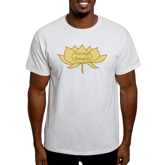 CafePress - Massage Therapist Lotus Logo Men's Value T Shirt - Men's Classic Cotton T-Shirts