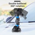TELESIN Car Phone Action Camera Holder Suction Cup 360 Adjustable 1/4