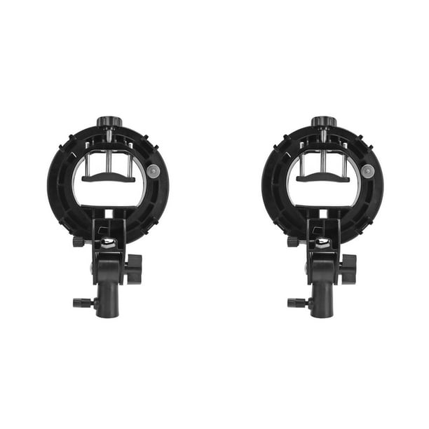 2X Soporte Tipo S para Bowens Soporte Tipo S para Flash Speedlite Snoot Softbox