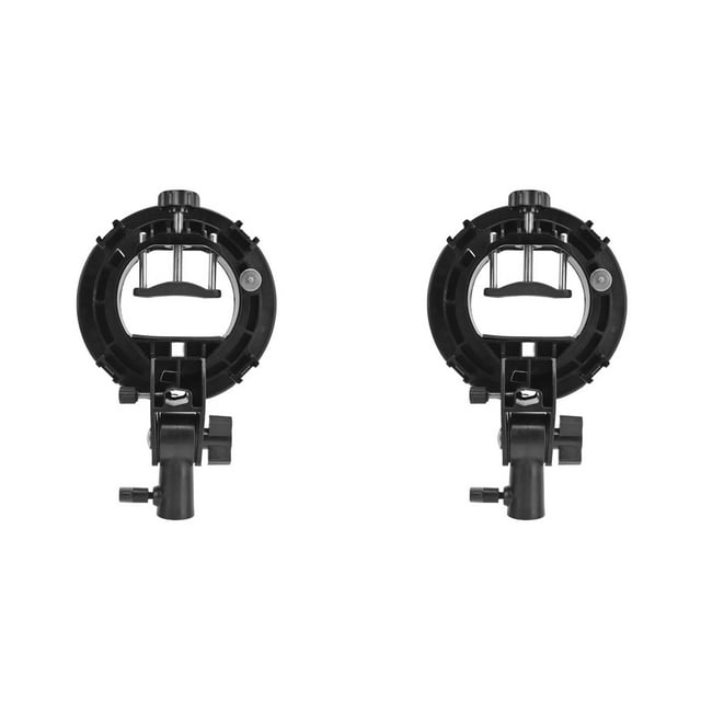 2X Soporte Tipo S para Bowens Soporte Tipo S para Flash Speedlite Snoot Softbox