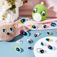 thumbnail image 4 of 1set 120 Sets 9 Styles Plastic Craft Eyes Cartoon False Eyes with Spacer Set Black Blue Craft Oval Eyes Cute Safety Eyes Animal Eyes for Craft Crochet Making, 4 of 7