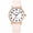 R-GJ-NudeWhite, variant on Women’s Quartz Watch with Minimalist Large Dial, Silicone Strap,Waterproof Watch for Woman,Birthday Gift for Woman