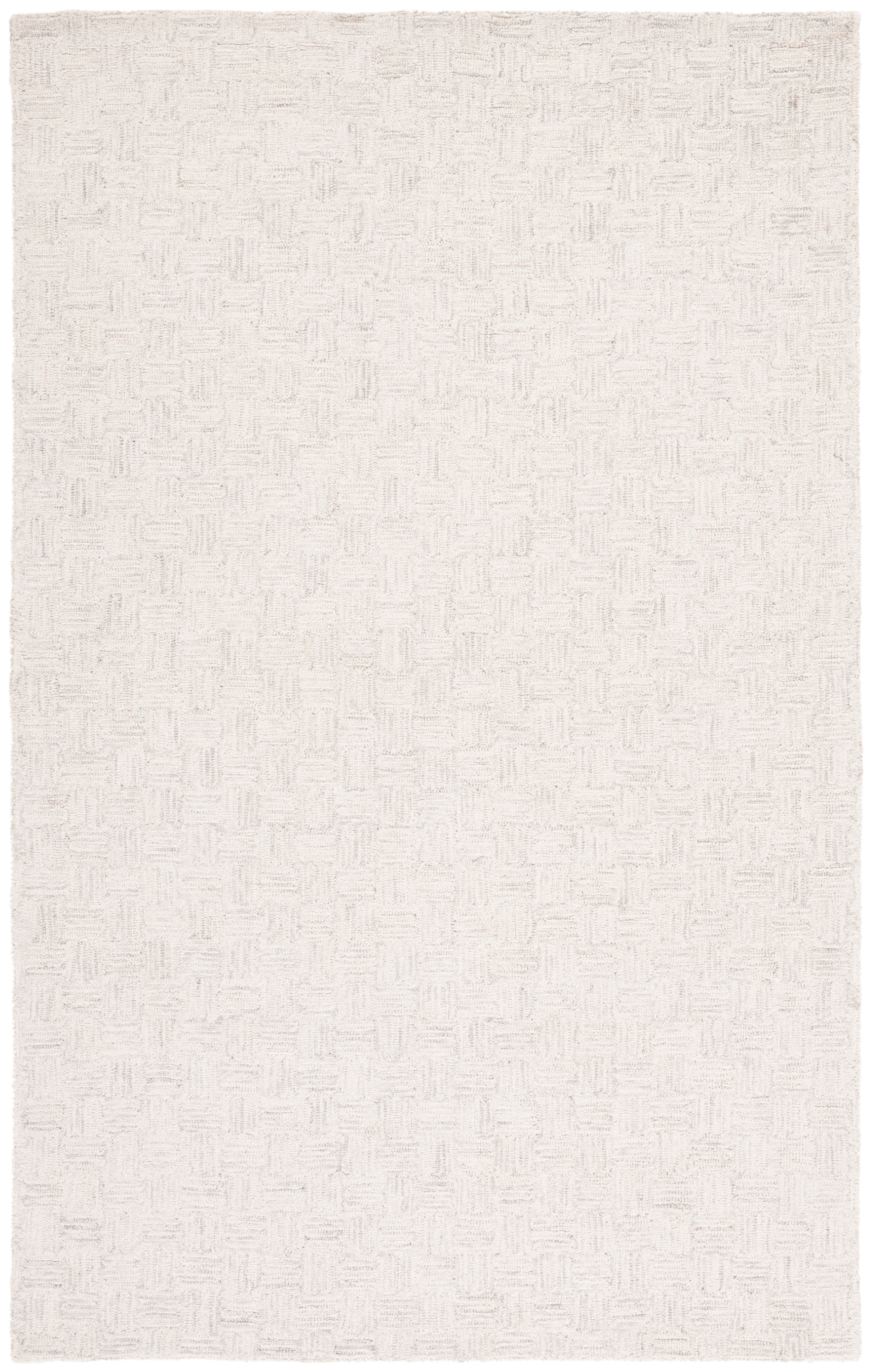 Safavieh Micro-Loop Charlotte Solid Area Rug, Light Gray/Ivory, 6' x 8'