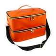 thumbnail image 3 of Organizador de esmaltes de uñas de doble capa, bolso ligero para naranja, 3 of 9