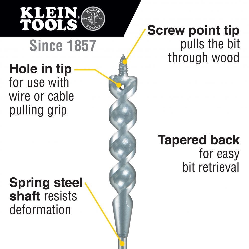 Klein Tools Flex Bit Auger 3/4In X 72In