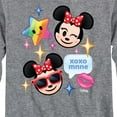 thumbnail image 3 of Disney Emoji - Minnie Assorted Emojis - Toddler And Youth Long Sleeve Graphic T-Shirt, 3 of 5
