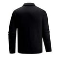 thumbnail image 6 of Mens Sweatshirt Under $10 Mens Knit Polo Shirts Casual Long Sleeve Collared Work Shirt Button Down Golf Shirts Thermal Undershirt Base Layer, 6 of 6