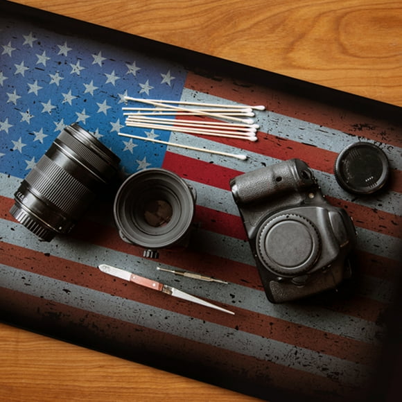 American Flag Non-Slip Gun and Electronics Cleaning Mat Washable 18 In
