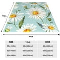 thumbnail image 3 of Daisy Fleece Throw Blanket, Floral Super Soft Fuzzy Plush Flannel Blanket,Lightweight Microfiber Cozy Warm Blanket, for Couch Sofa or Bed All Seasons 40" x 50", 3 of 6
