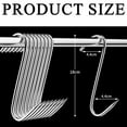 thumbnail image 5 of Hanging Meat Hooks for Butchering, Stainless Steel Heavy Duty S Shaped Meat Processing Hooks with Sharp Prong, Durable Smoker Tools for Grilling Drying Curing Sausage Bacon Beef Pork Chicken, 20PCS, 5 of 5