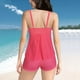 thumbnail image 4 of Trajes de baño tankini para mujer Trajes de baño de dos piezas con escote en V, tirantes y espalda descubierta para mujer, 4 of 8