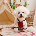 thumbnail image 3 of Color-blocking Design Pet Jumpsuit Pet Overalls Pet Jumpsuit Cute Dog Winter Jumpsuit with Color-blocking Design Four-leg Design Warmth Comfortable, 3 of 7