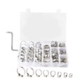 thumbnail image 3 of HINTRMENT 80 Pcs de Clips de Tuyau en Acier Inoxydable pour Bateau Marine, 3 of 8