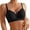 Black, variant on Womens T-Shirt Bras Adjustable Straps Scalloped V Neck Molded Cup Everyday Bras Daily Casual Comfort Support Bras