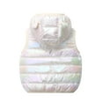 thumbnail image 3 of SXIMEE 1-5T Baby Girls Puffer Down Vest Toddler Hooded Puffer Zip Jacket Winter Lightweight Coat with Pocket, 3 of 7