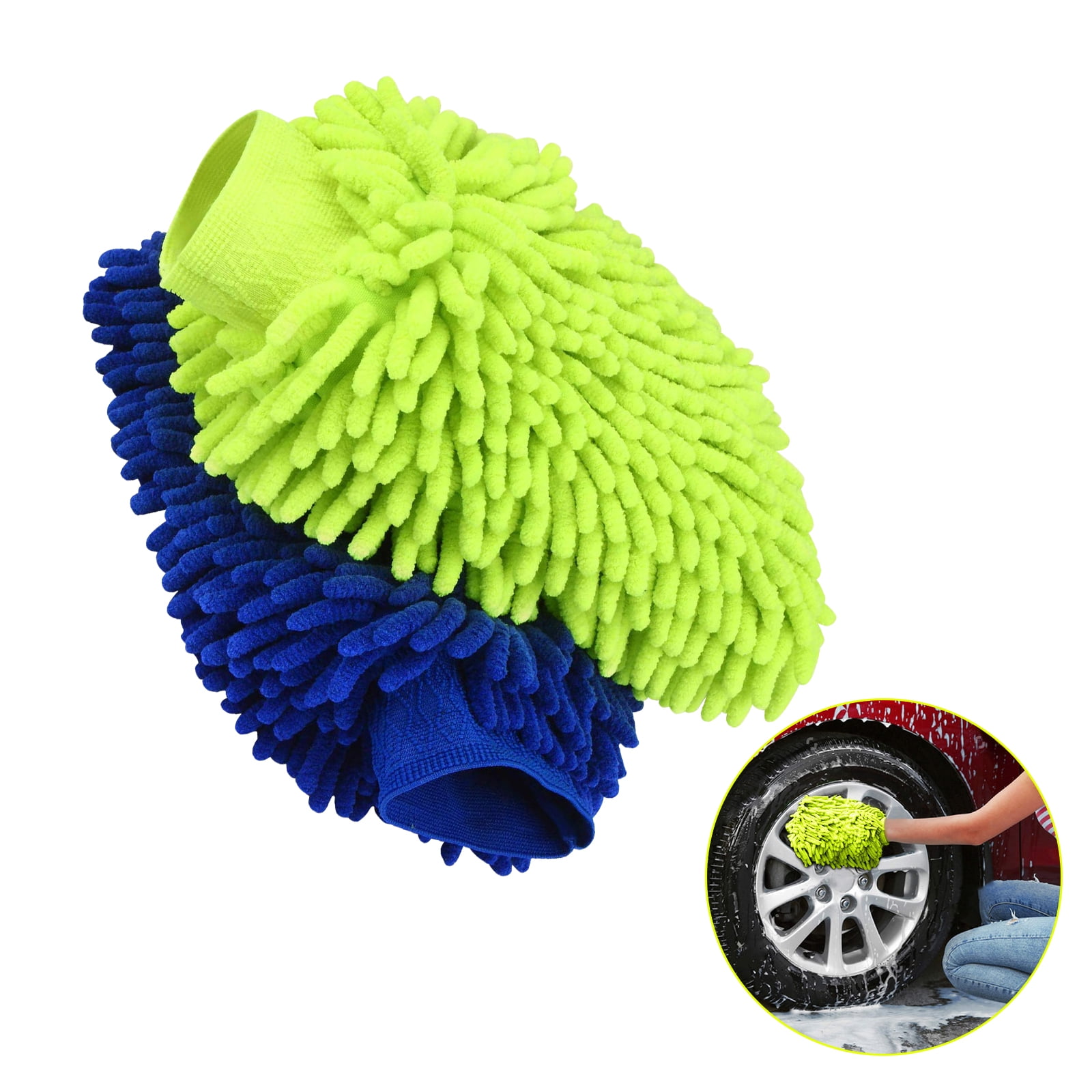 Details about   Microfiber Wash Mitt 8"x 5.75"  Multipurpose Cleaning Reusable Assorted Colors 