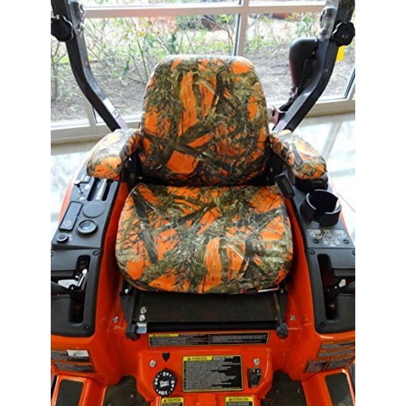 KU08 Exact Fit XD3 Camo Seat Covers for KUBOTA MOWERS. ZD321, ZD323, ZD326, ZD331, ZG327 | Kubota Lawn Mower Seat Cover