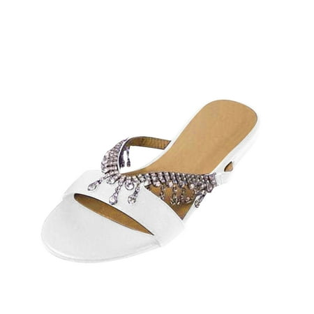 

Summer Women s Flip-Flops Open Toe Casual Beach Shoes Flats Slippers Women Moccasins Slippers Memory Foam Slip on Slippers for Women