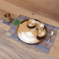 thumbnail image 4 of De Kulture Works Ayurveda Pure Kansa Bronze Dinner Set Platinum Solid Dinnerware Thali Set Gold, 6 Pieces ( 1 Platter, 2 Bowl, 1 Dessert Bowl, 1 Spoon and 1 Tumbler), 4 of 5