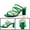 Green, variant on DARING DIVA Women's Sandals Block Heeleds Crisscross Strap Sandals Green 7