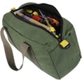 thumbnail image 3 of Zhuge Wide Mouth Tool Bag, Canvas Heavy Duty High Capacity Handbag, Portable Multi-function Tool Bag for Storage Wrench, Screwdrivers, Plier, Nails, 3 of 5