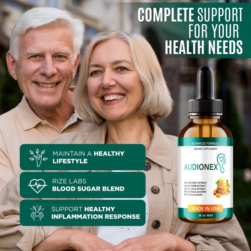 (2 Pack) Audionex Drops, Formula For Your Hearing Needs, All Natural Oral Supplement For Overall Ear Health and Function, Official Audio Nex Gotas Reviews (60 Servings)