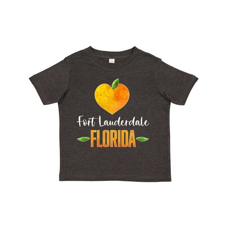 

Inktastic Fort Lauderdale Florida Orange in Heart Gift Toddler Boy or Toddler Girl T-Shirt