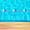 thumbnail image 2 of Matsuzay Línea divisoria del área de la piscina, línea de carril flotante de 7cm de diámetro, cuerda de separación de seguridad adecuada para piscina Jardín y Patio Matsuzay HA014525-00, 2 of 6