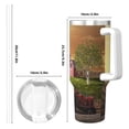 thumbnail image 4 of Fotbe Country Farm Morning Rooster Pattern 40oz Ice Bully With Handle And Straw Stainless Steel Vacuum Insulated Cup And 2 In 1 Straw Lid, 4 of 8
