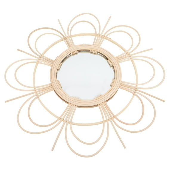 STRANDCHIC Woven Appearance Mirror Rustic Style Wall Mirror For Living Room 1Pack