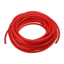 Uxcell Rubber Cord Tube, 16ft Hollow Tubing 3mm OD 1.5mm ID for DIY Craft, Black, Red