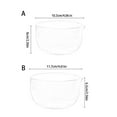 thumbnail image 5 of YIEMEEN Heat Resistant Glass Mixing Bowl 350/600ml Salad Bowl with Drainage Nozzle Milk Coffee Cup Food Container Enduring, 5 of 15