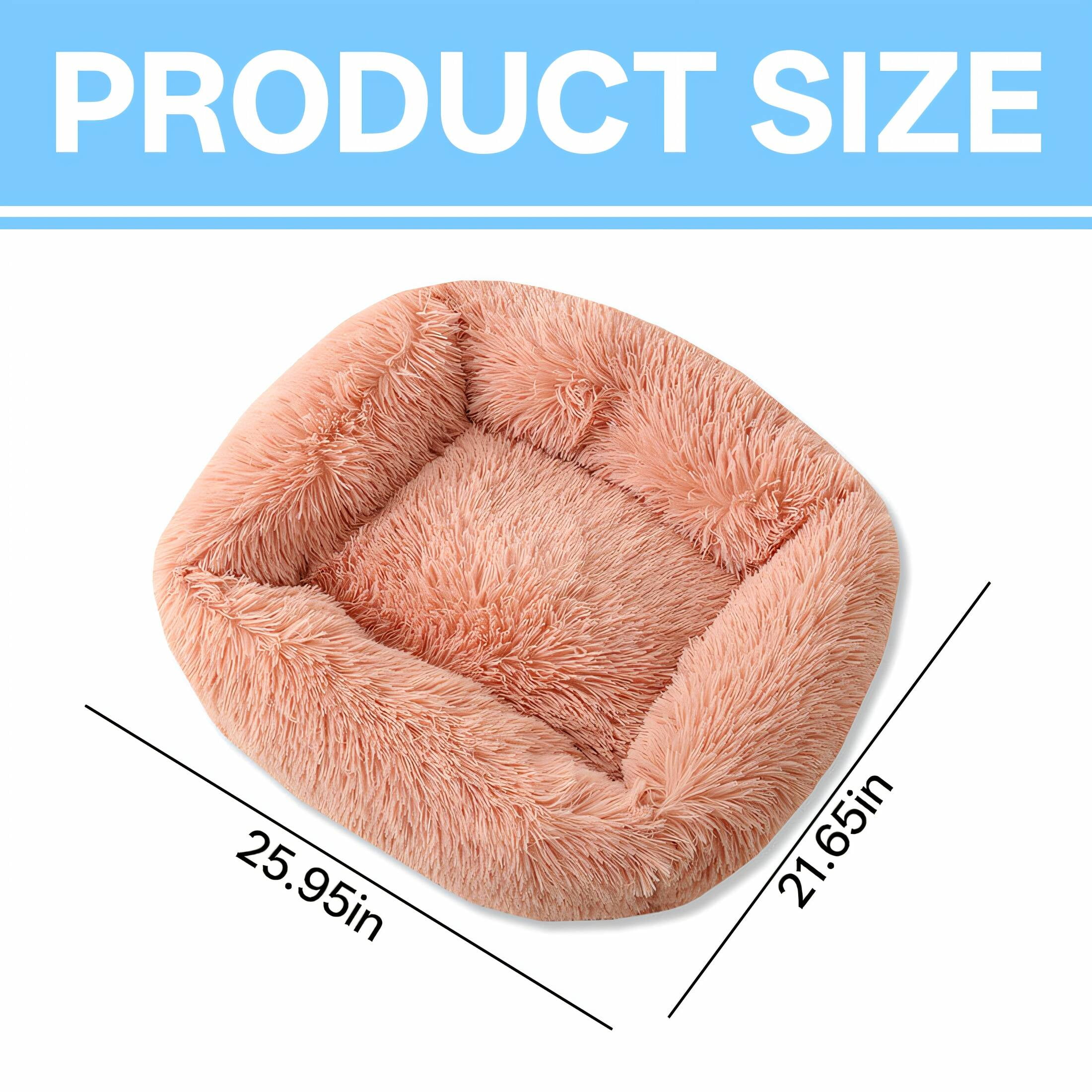 AUQ Dog Beds & Furniture,Comfort Dog Bed,Square Outside Dog Bed,Style2,25.59*21.65*7.09in