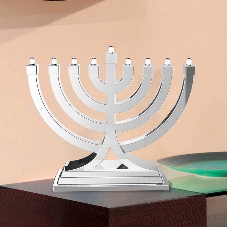 Zion Judaica Mini LED Menorah, Silver, Battery or USB photo 7