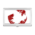 thumbnail image 1 of Red Cyprinoid Business Card Holder Case Pocket Box Wallet, 1 of 3