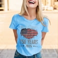 thumbnail image 2 of 250 Anniversary USA Shirt Women USA 250th Anniversary Shirt Patriotic American Flag Eagle Tops 1776-2026 Tshirt Gifts, 2 of 5