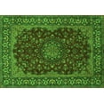 thumbnail image 1 of Ahgly Company Indoor Rectangle Medallion Green Traditional Area Rugs, 6' x 9', 1 of 1