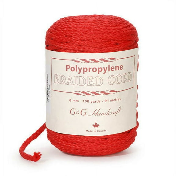 Macrame Cord Red 6Mm 100Yd