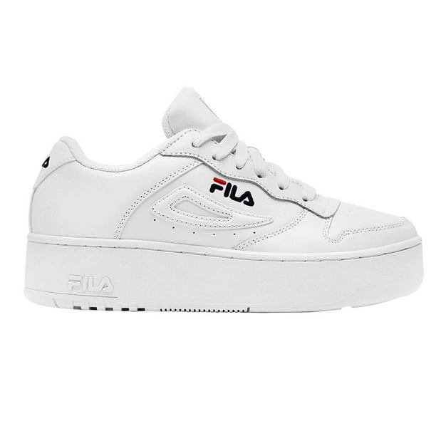 Tenis Mujer FILA Clasicos Suela Alta Original blanco 23.5