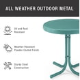 thumbnail image 2 of Crosley Furniture Table d'Appoint Rétro en Métal pour Patio, Bleu Pastel, 2 of 7