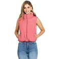 thumbnail image 4 of Love Tree Women's Juniors 2-in-1 Reversible Puffer Vest (Small, Rose), 4 of 5