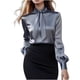 thumbnail image 1 of Tops de Verano de Mujer Casual Cuello Redondo Manga Larga Suéter Color Sólido Blusa Casual, Tops de Verano Largo para las Mujeres, 1 of 6