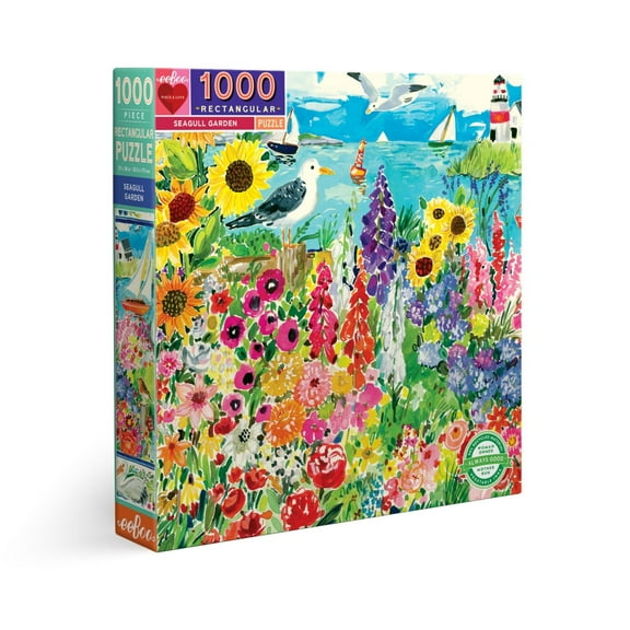 eeBoo Piece and Love Seagull Garden 1000  piece rectangular adult Jigsaw Puzzle