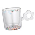 thumbnail image 4 of Taza de café/té de doble cristal con asa, transparente. Claro, 4 of 9