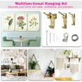thumbnail image 3 of Picture Hanging Kit, 315pcs Hanging Hardware with Hs, Wire, Nails, D Ring, Wall Hanging Kit with Hangers, Magnetic Level and Small Pink Claw Hammer, nails for hanging pictures for Home Decor, 3 of 3